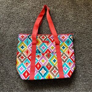 Vera Bradley Hacienda Diamonds Insulated Cooler Tote Bag